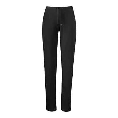 Afbeelding van Joy Sportswear Vrijetijdsbroek Shirley voor dames, comfortabele joggingbroek van katoen en stretchmateriaal, losse pasvorm rechte snit, sportbroek training dagelijks gebruik, zwart, 42