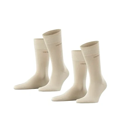 Afbeelding van Esprit Basic Uni 2 Pack duurzaam organisch katoen multipack sokken heren beige Maat 39 42