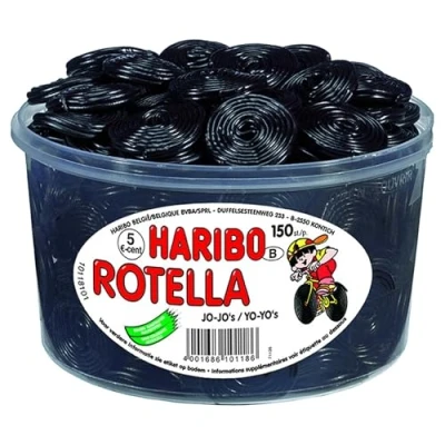Afbeelding van Haribo Drop Rotella (150 stuks)