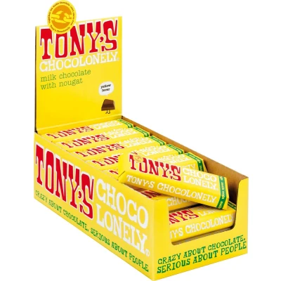 Afbeelding van Tony&#039;s Melk Nogat 32% 35x47g