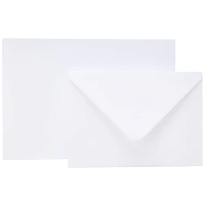 Afbeelding van Craft UK 50 Kaarten en Enveloppen, Wit, 5 x 7 Inch