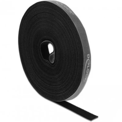 Afbeelding van Delock klittenband op rol L 10 m x B 15 mm zwart