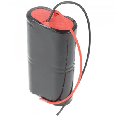 Afbeelding van Noodverlichting batterij NiCd 4.8V 4500mAh L2x2 Mono D met 200mm kabel aan één zijde