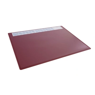 Afbeelding van Durable 722303 Bureau onderlegger 4 jaarskalender Rood, Transparant (b x h) 650 mm 500