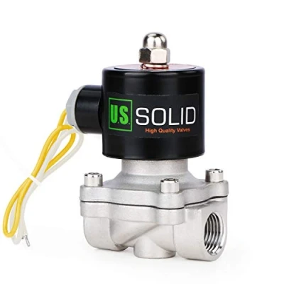 Afbeelding van U.S. Solid 220 V AC 3/4&quot; G Elektrische Magneetventiel Roestvrij staal Normaal gesloten &quot;NC&quot; Solenoid Klep directe aandrijving Lucht Water Olie