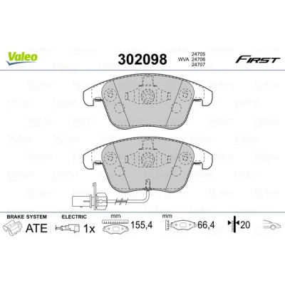 Afbeelding van Valeo Remblokset 302098