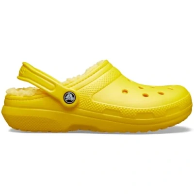Afbeelding van Crocs Classic Lined Unisex Pantoffels, Maat: 37 38, Lemon Kunststof