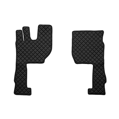Afbeelding van F CORE Vloermatten (bestuurder + passagier) vrachtwagen compatibel voor VOLVO FH 4 01.13 12.19 5 01.20 ZWART