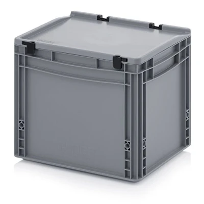 Afbeelding van Auer Packaging Eurocontainer Eurobox 40 x 30 33,5 cm met scharnierdeksel incl. gratis duimstok