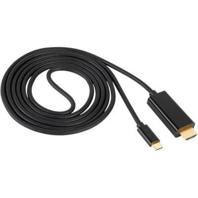 Afbeelding van Akyga AK AV 18 USB C kabel Aansluitkabel 1.8 m Zwart