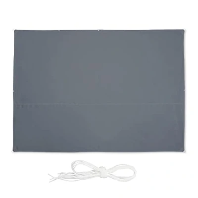 Afbeelding van Relaxdays schaduwdoek rechthoek, 2.5 x 3.5 m, waterafstotend, uv bestendig, met touwen, terras, balkon, grijs