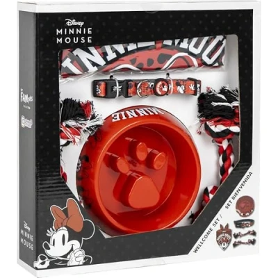Afbeelding van Minnie Mouse Welcome Gift Set For Dogs Rood 5 Onderdelen