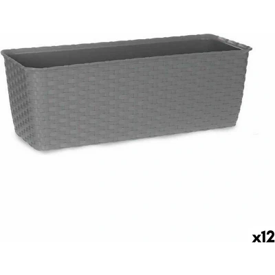Afbeelding van Plantenbak Stefanplast Grijs Plastic 15,5 x 13,5 39 cm (12 Stuks)