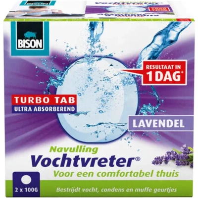 Afbeelding van Bison vochtvreter ambiance tab 2x 100 gr, lavendel