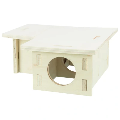 Afbeelding van Trixie Meerkamerhuis. 3 Kamers Kooi Accessoire 25x10x25 cm