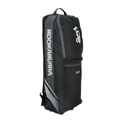 Afbeelding van Kookaburra wd5000 Wheelie Duffle Cricket Bag Zwart/Grijs