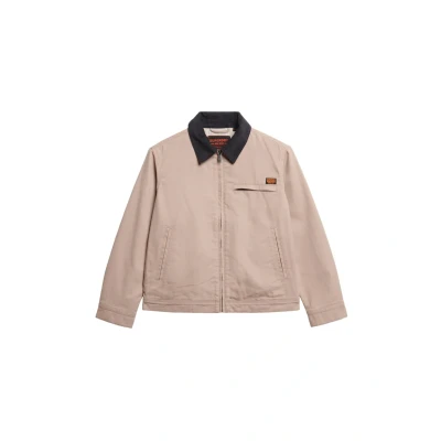 Afbeelding van Superdry Vrouwen Ranch Jack met Corduroy Kraag Roze Grootte: 40