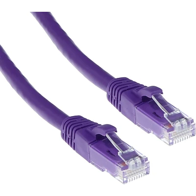 Afbeelding van ACT IS1715 U/UTP CAT6 Patchkabel Snagless Paars 15 meter