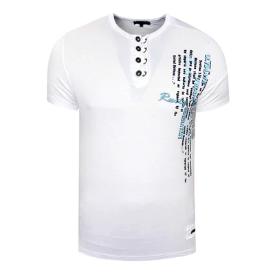 Afbeelding van Rusty Neal Tshirt print, Heren, Maat: Medium, Weiß