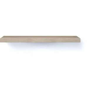 Afbeelding van Looox wooden base shelf deco 120 cm old grey onderblad ophanging geborsteld rvs wbonder120rvs