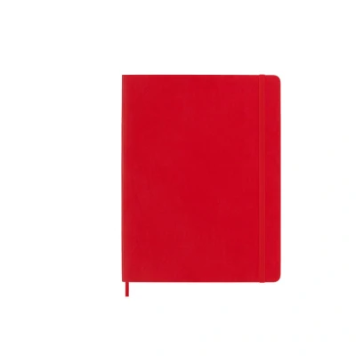 Afbeelding van Moleskine Notebook XL gelinieerd Soft Cover Rood / 19 x 25 cm Papier, 70 gsm, zuurvrij, ivoorkleurig