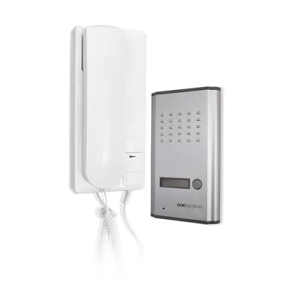 Afbeelding van SCS SEN4137091 intercominstallatieset, voor inbouw in de wand, metaal, met 2 kabels