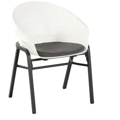Afbeelding van Hartman tuinstoel Tubb wit (Set van 2)