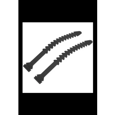 Afbeelding van Bobike Voetriempjes junior 25 cm zwart 2 stuks
