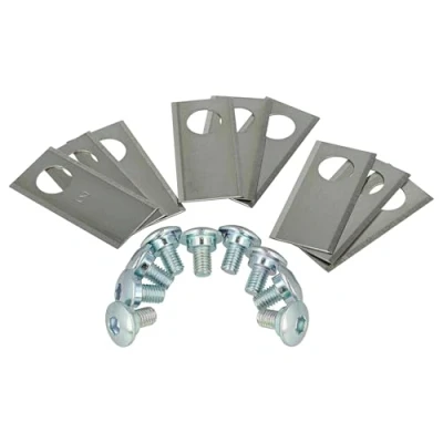 Afbeelding van vhbw 9 x messen compatibel met Honda Miimo 310, 520, 3000, HRM 3000 robotmaaier (roestvrij staal, 0,75 mm) reservemessen