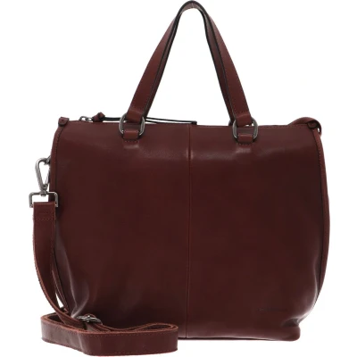Afbeelding van FREDsBRUDER Leren Handtas Schoudertas Veg Tan Collection Moss Shoulder Bag Cognac Bruine