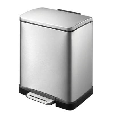 Afbeelding van Pedaalemmer EKO E Cube 12L Mat RVS