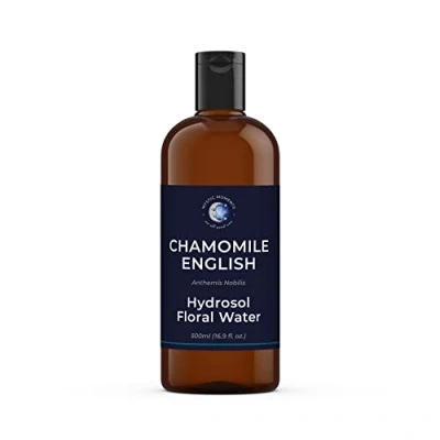 Afbeelding van Mystic Moments Engelse kamille natuurlijke hydrosol bloemen water 500ml Perfect voor huid, gezicht, lichaam en zelfgemaakte schoonheidsproducten Veganistisch GGO vrij