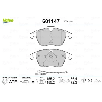 Afbeelding van Valeo Remblokset 601147