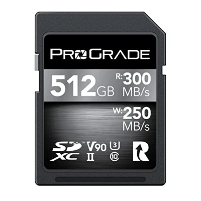 Afbeelding van ProGrade Digital SDXC UHS II V90 300R (512GB) geheugenkaart