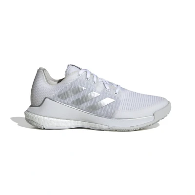 Afbeelding van adidas Performance Crazyflight Volleybalschoenen, Dames, Maat: 38, Cloud white silver metallic grey one Textiel/ synthetisch
