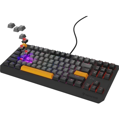 Afbeelding van Genesis Thor 230 TKL Anchor Gray Negative RGB Outemu Red