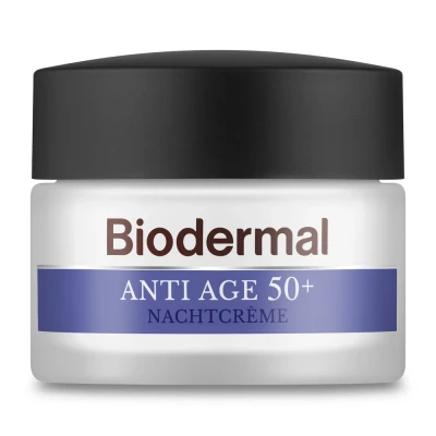 Afbeelding van 2x Biodermal Nachtcreme Anti Age 50+ 50 ml