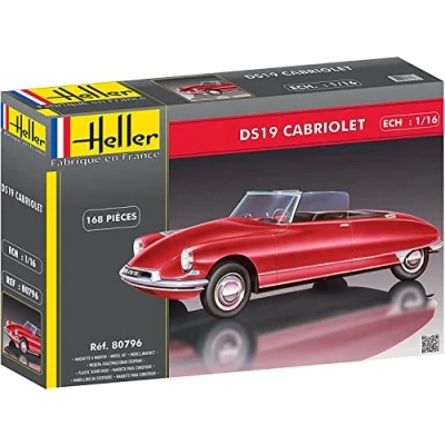 Afbeelding van 1:16 Heller 80796 Citroen DS19 Cabriolet Auto Plastic Modelbouwpakket