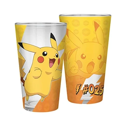 Afbeelding van ABYstyle Pokemon XXL Pikachu glas in metaallook