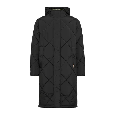 Afbeelding van QS Wintermantel, Heren, Maat: Large, Schwarz
