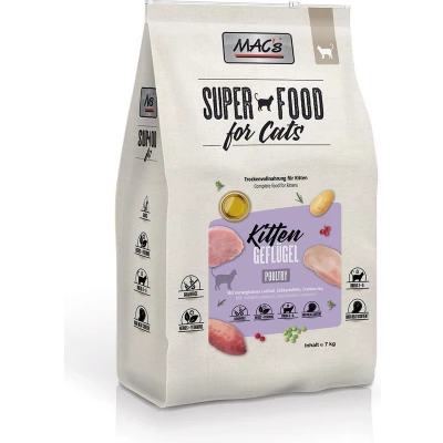 Afbeelding van MAC&#039;s Kittenvoer Kattenbrokken Droog Gevogelte 7kg