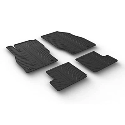 Afbeelding van Gledring Rubbermatten passend voor Opel Adam 2013 (T Profil 4 delig + montageclips)