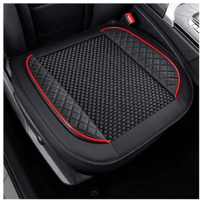 Afbeelding van Autostoelkussen, voor Mitsubishi Eclipse Cross 2020 2024 auto voorzitkussens, bestuurderszitkussen, zitkussen auto, bureaustoel,C Black Red