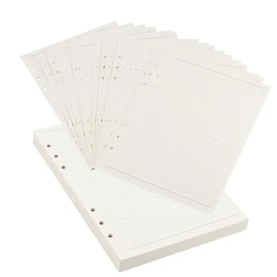 Afbeelding van HEIYUET 10 stuks navulbaar A5 papier, gelinieerd, 450 vellen planner, 6 gaten navulpapier, navulpapier voor notitieboek, ringband
