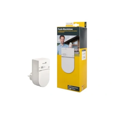 Afbeelding van Schellenberg 20034 draadloos stopcontact Smart Home tussenstopcontact buiten, wit