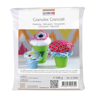 Afbeelding van Glorex Granulex 500g Wit 14 x 5,5 cm, 16 stuks