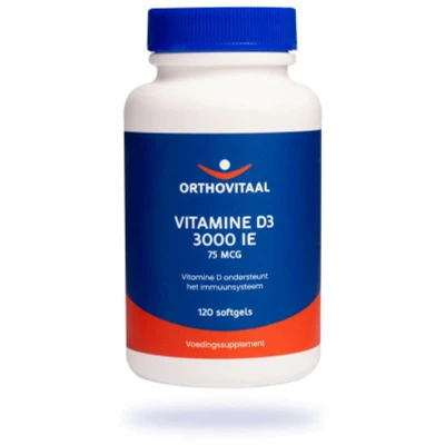 Afbeelding van Orthovitaal Vitamine D3 3000ie 120sft