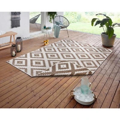 Afbeelding van Binnen en Buitenkleed Malta 160x230cm Creme Modern Vloerkleed 123vloerkleed.nl is de online webshop voor vloerkleden woonaccessoires.
