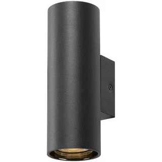 Afbeelding van Slv asto tube wandopbouwarmatuur cilindrisch max 2x10 w zwart 1006443