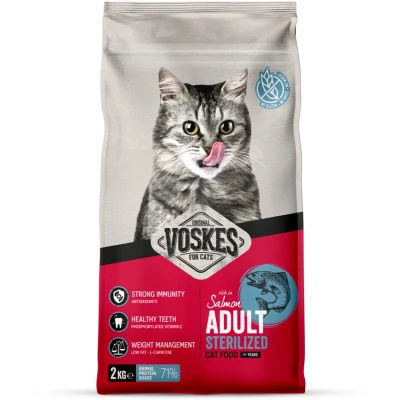 Afbeelding van Voskes Kattenbrokken Sterilized Adult Zalm 2 kg